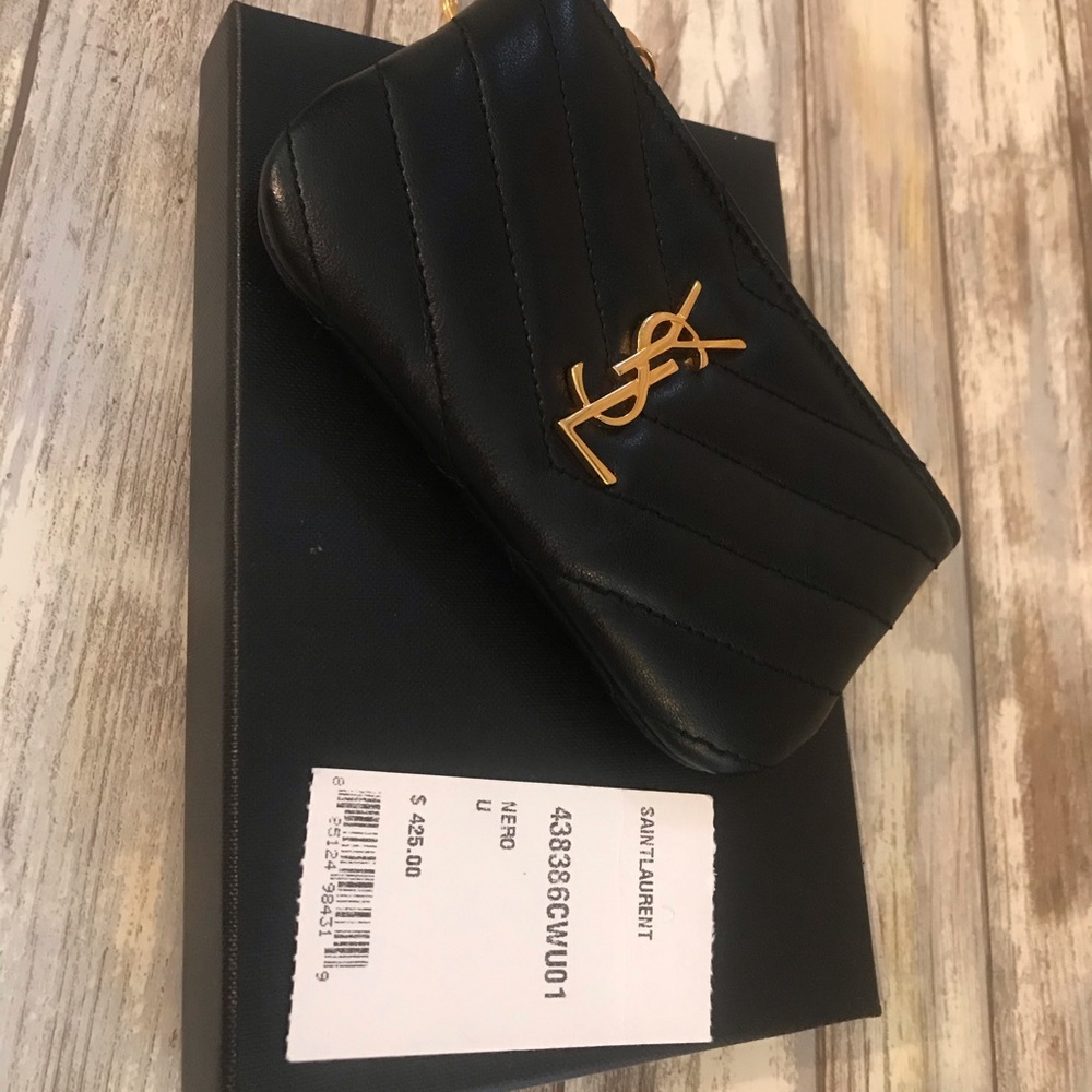 MONOGRAM KEY POUCH IN MATELASSÉ LEATHER